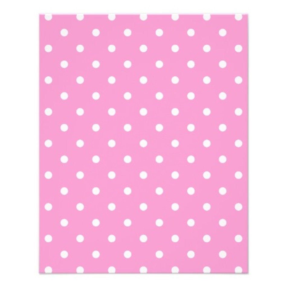 Pink With White Polka Dots