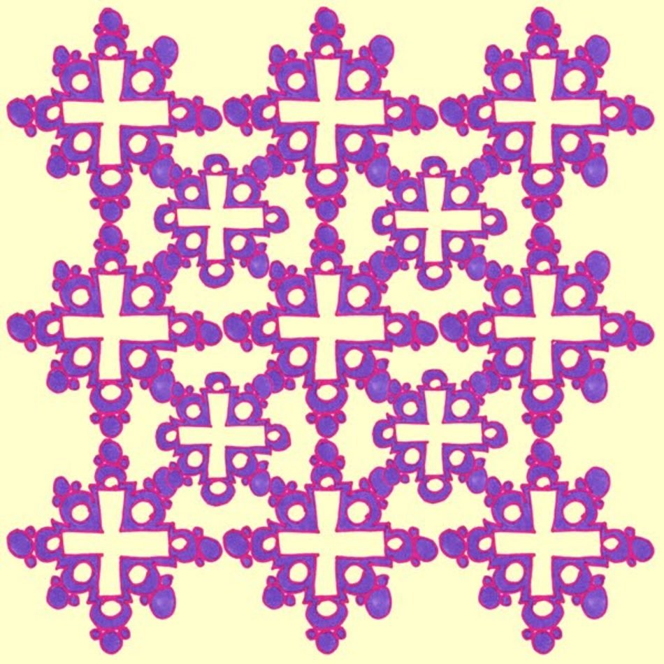 Purple Crosses Clip Art