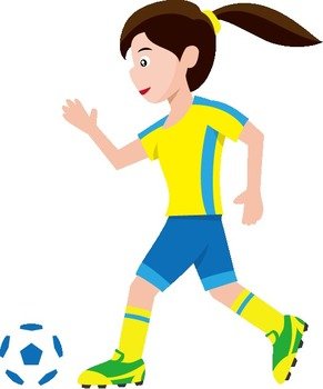 Women Soccer Clip Art N2