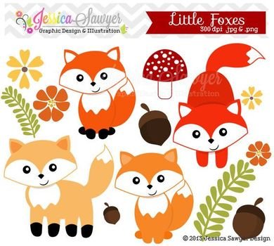 Baby Fox Clip Art N16