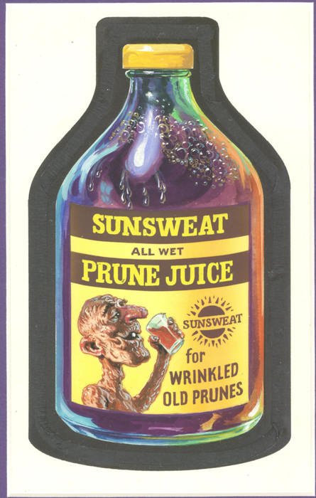 Prune Juice as a graphic illustration