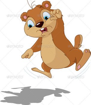Cute Cartoon Groundhog