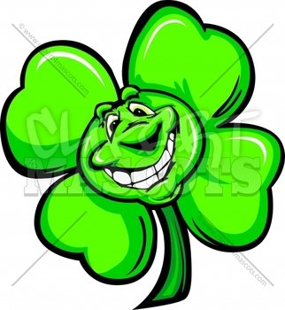 Cartoon Four Leaf Clover N6