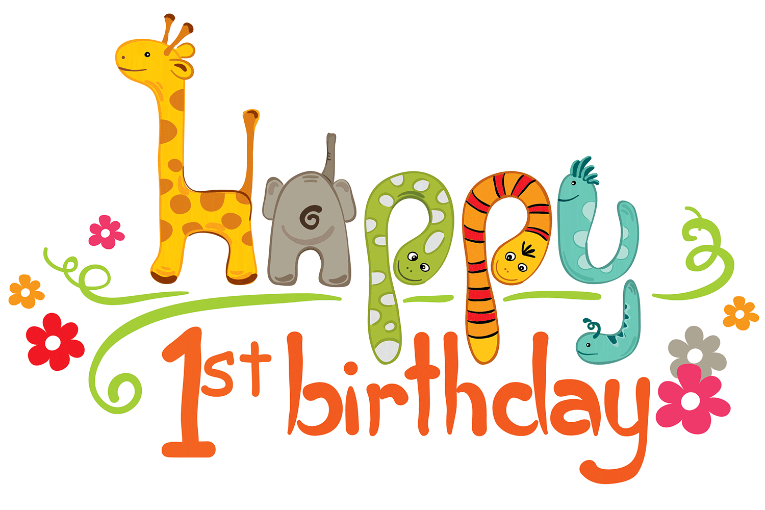 Happy 1st Birthday Banner Free Image Download
