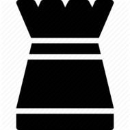 Black Bishop Chess Icon
