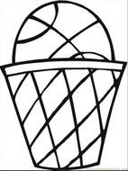 Black and white drawing of the ice cream in the cone clipart