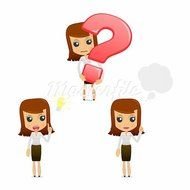 Female Manager Cartoon