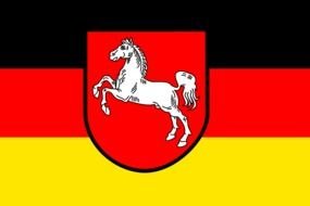 flag horse drawing