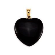 Black Onyx Heart Pendant