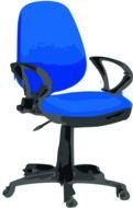 painted blue office chair