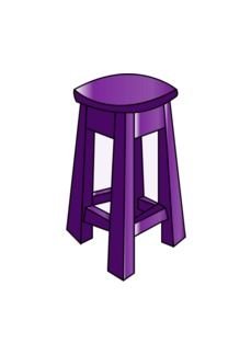 purple Chair Clip Art drawing