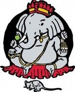 Elephant Et Clip Art Mouse Vecteur Gratuit