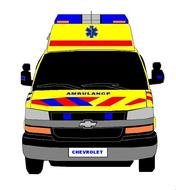 yellow ambulance