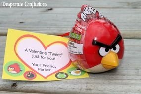 Angry Birds Valentines Day Cards drawing