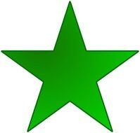 green Star Vector drawing