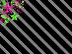 Neon colorful patterns clipart