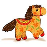 Abstract Horse drawing