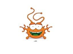 Smiley oranhe Alien drawing
