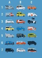 Famous Movie Cars drawing