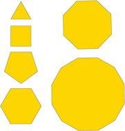 Regular Polygon Shapes N3