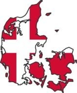 national Denmark flag