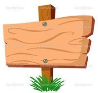 Wood Sign Clip Art N19
