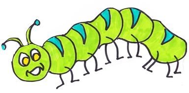 Caterpillar Clip Art drawing
