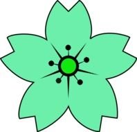 Sakura Flower Clip Art N5