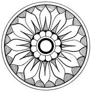 Medallion Clip Art drawing