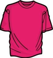 Red T Shirt Clip Art drawing