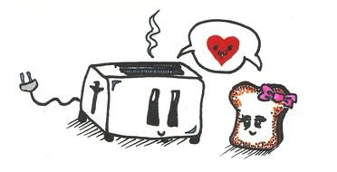 Toaster as graphic illustration