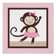 Cute Baby Girl Monkey Clip Art N4