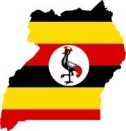 Uganda Flag Map