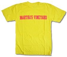 NEON Adult Tee Marthas Vineyard Block Lettering ATN MVY001