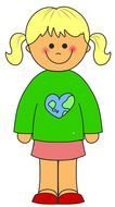 animated smiling girl
