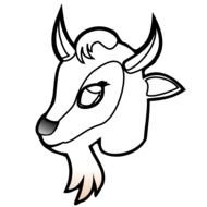 Goat Head Clip Art N7