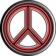 Hippy Peace Sign Logo