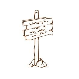 Sign Post Clip Art darwing