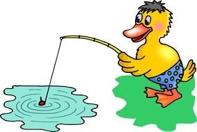 Ducks Ponds Cartoons drawing