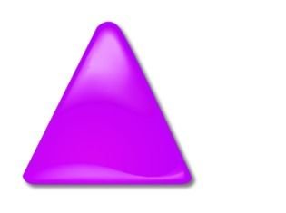 3D Yellow Triangle Vector Clip Art