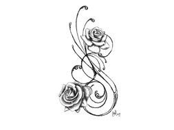 tattoo design with roses