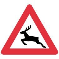 Deer Crossing Road Sign N3