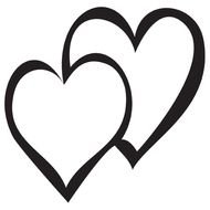 Double Heart Designs Clip Art