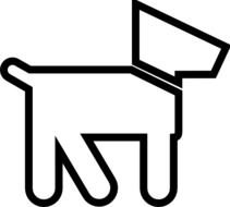 Dog Silhouette Outline Clip Art