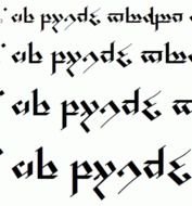 Tolkien Elvish Runes