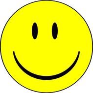 happy smiling smiley on a white background