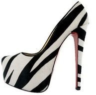Black And White High Heel Shoes N2