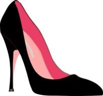 Black High Heels Clip Art N10