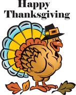 Thanksgiving picture with turkey pattern