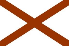 Alabama Flag cross